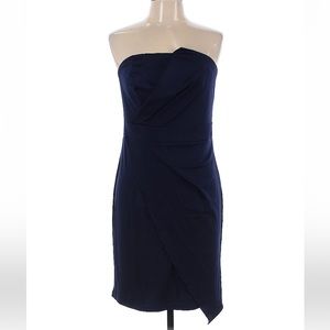 GRACE KARIN Dress Navy Strapless Large Stretchy Party